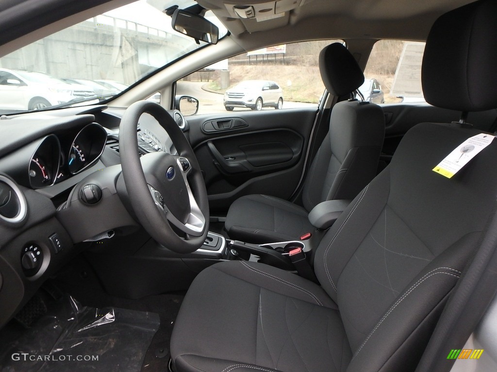 Charcoal Black Interior 2018 Ford Fiesta Se Sedan Photo