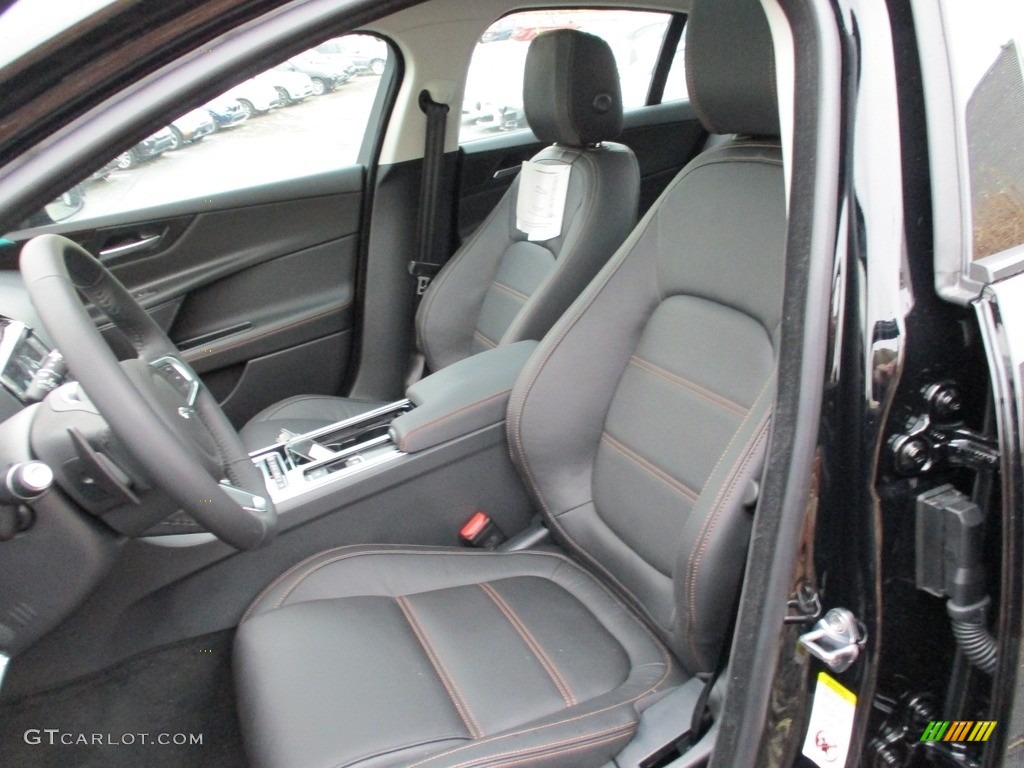 Ebony Interior 2018 Jaguar XE 30t Prestige AWD Photo #125840354