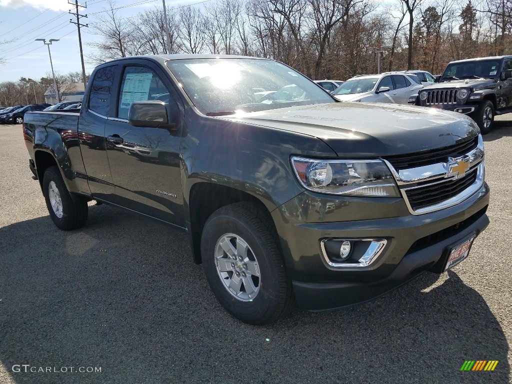 2018 Colorado WT Extended Cab 4x4 - Deepwood Green Metallic / Jet Black/Dark Ash photo #1