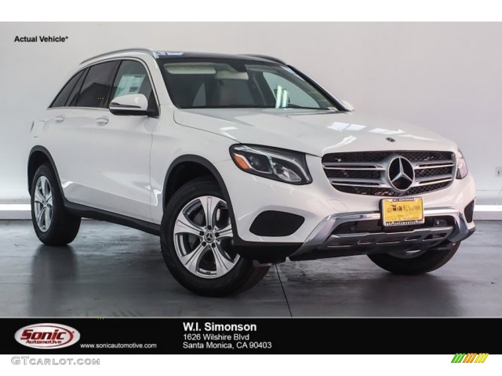 2018 GLC 300 4Matic - Polar White / Silk Beige/Espresso Brown photo #1