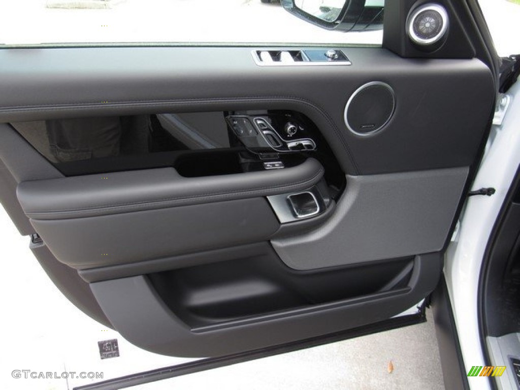 2018 Land Rover Range Rover HSE Ebony Door Panel Photo #125840756