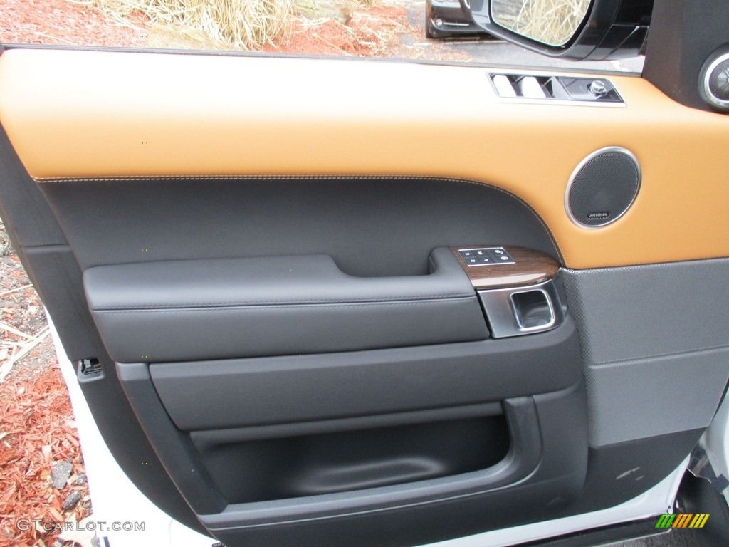 2018 Land Rover Range Rover Sport Supercharged Ebony/Vintage Tan Door Panel Photo #125840954
