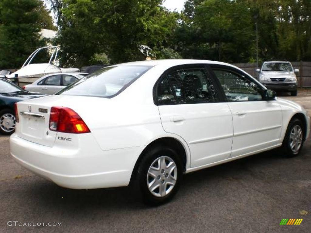 2003 Civic LX Sedan - Taffeta White / Gray photo #11