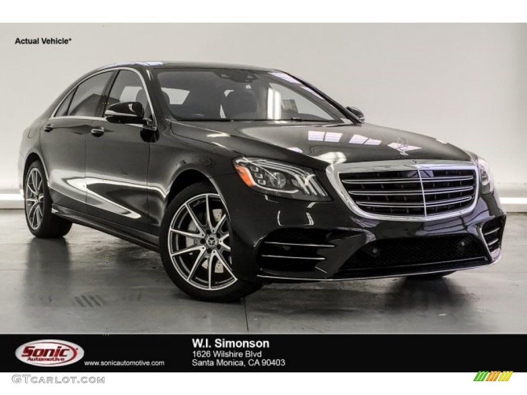 2018 S 450 Sedan - Black / Black photo #1