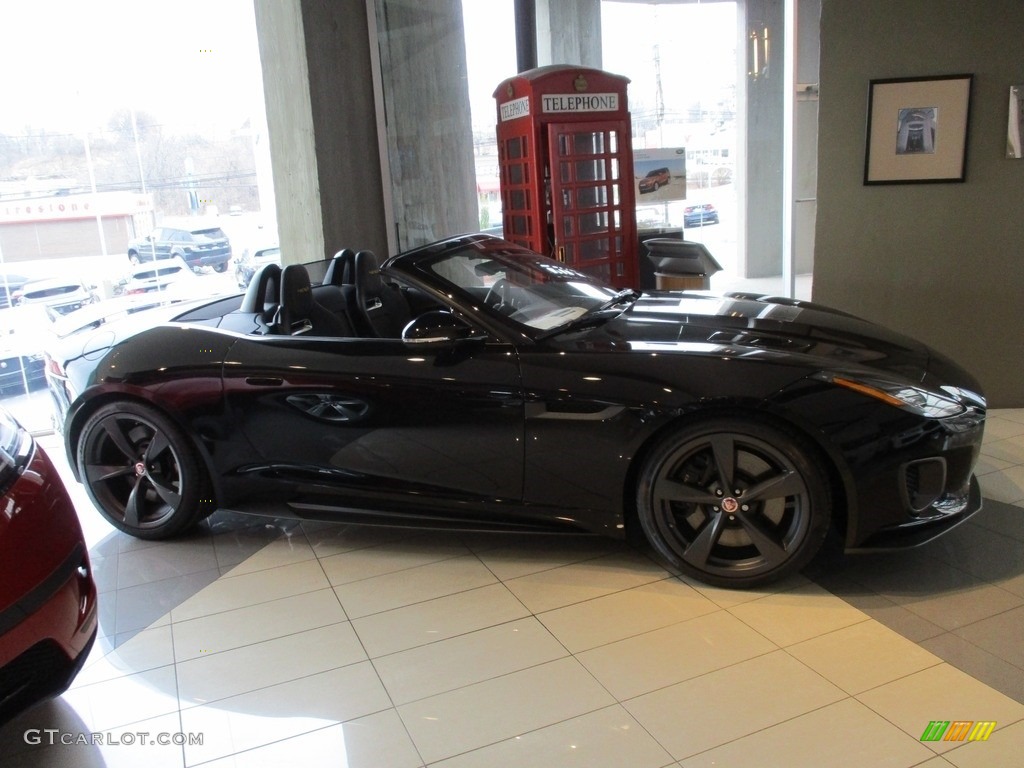 Santorini Black Metallic 2018 Jaguar F-Type 400 Sport Convertible AWD Exterior Photo #125843450