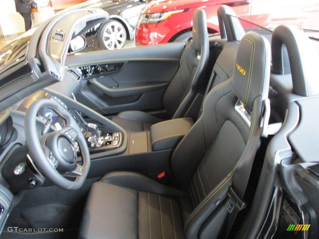 2018 Jaguar F-Type 400 Sport Convertible AWD Front Seat Photo #125843684