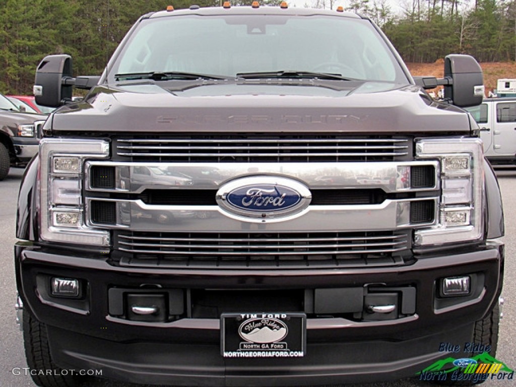 2018 F450 Super Duty Limited Crew Cab 4x4 - Magma Red / Camelback photo #5