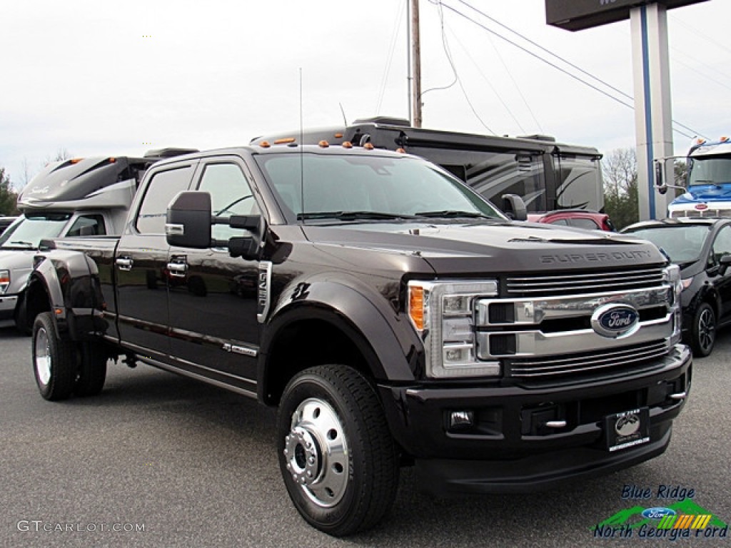 2018 F450 Super Duty Limited Crew Cab 4x4 - Magma Red / Camelback photo #8