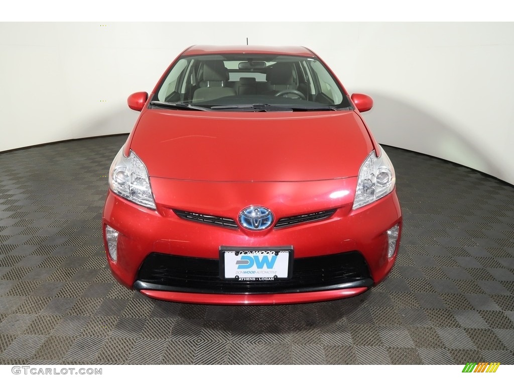 2014 Prius Three Hybrid - Barcelona Red Metallic / Dark Gray photo #6