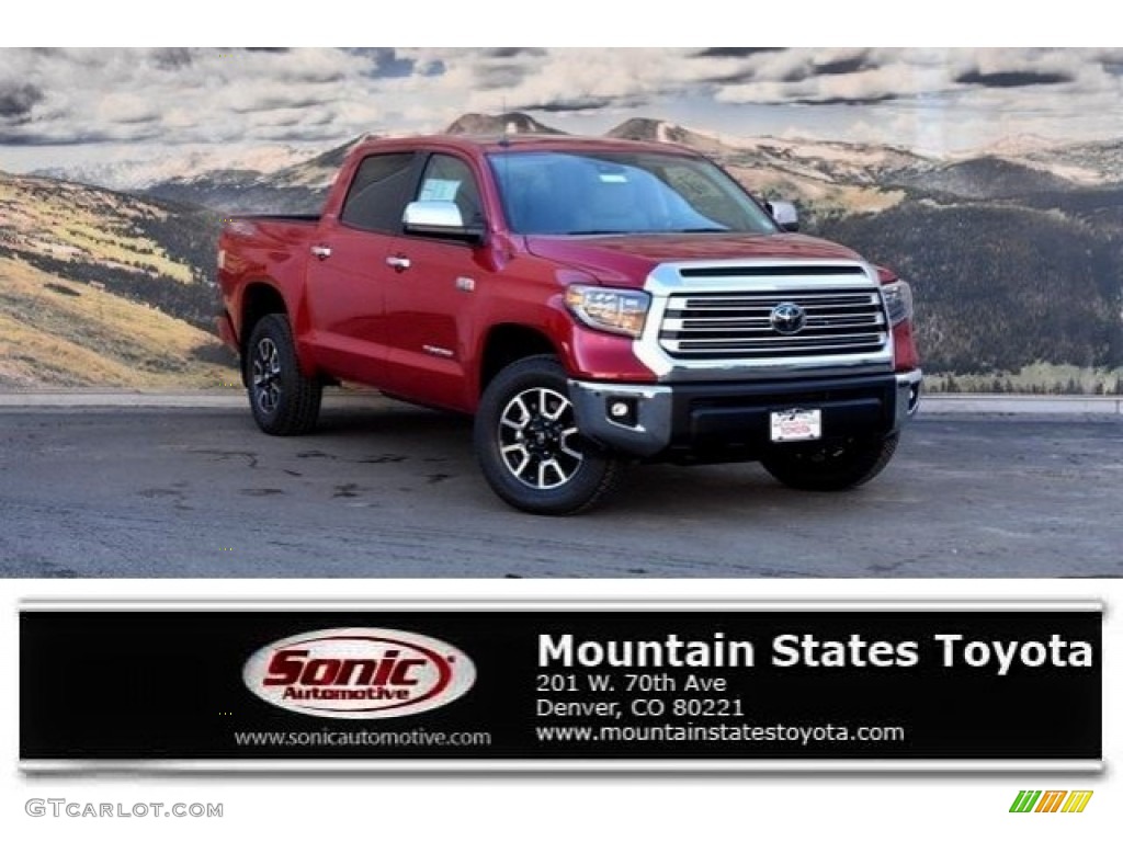 2018 Tundra Limited CrewMax 4x4 - Barcelona Red Metallic / Graphite photo #1