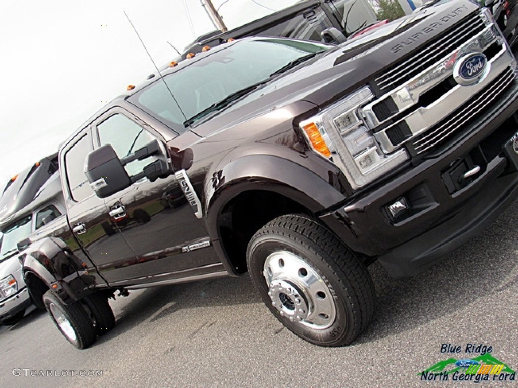 2018 F450 Super Duty Limited Crew Cab 4x4 - Magma Red / Camelback photo #36