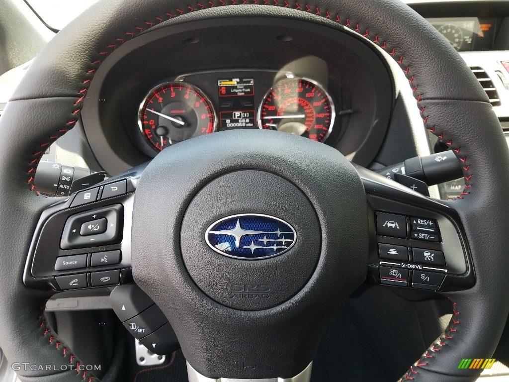 2017 Subaru WRX Limited Carbon Black Steering Wheel Photo #125848181