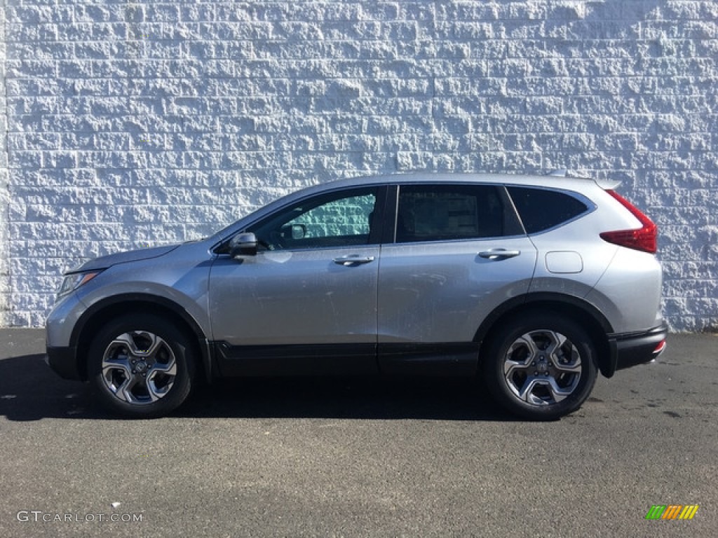 2018 CR-V EX AWD - Lunar Silver Metallic / Black photo #7