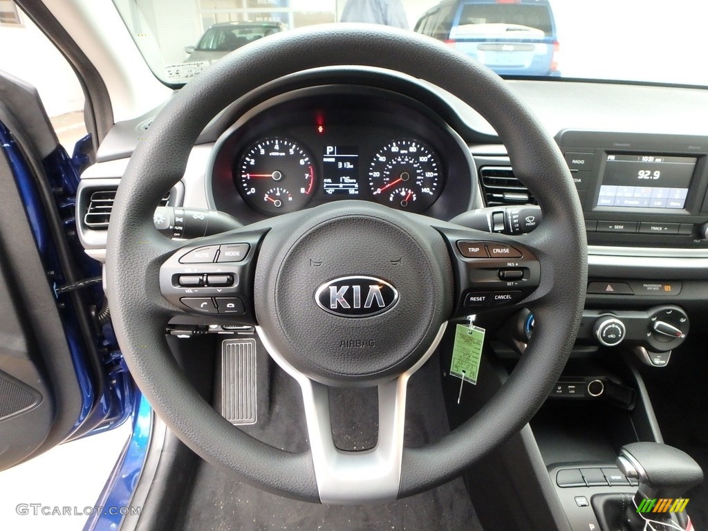 2018 Kia Rio S Black Steering Wheel Photo #125854046