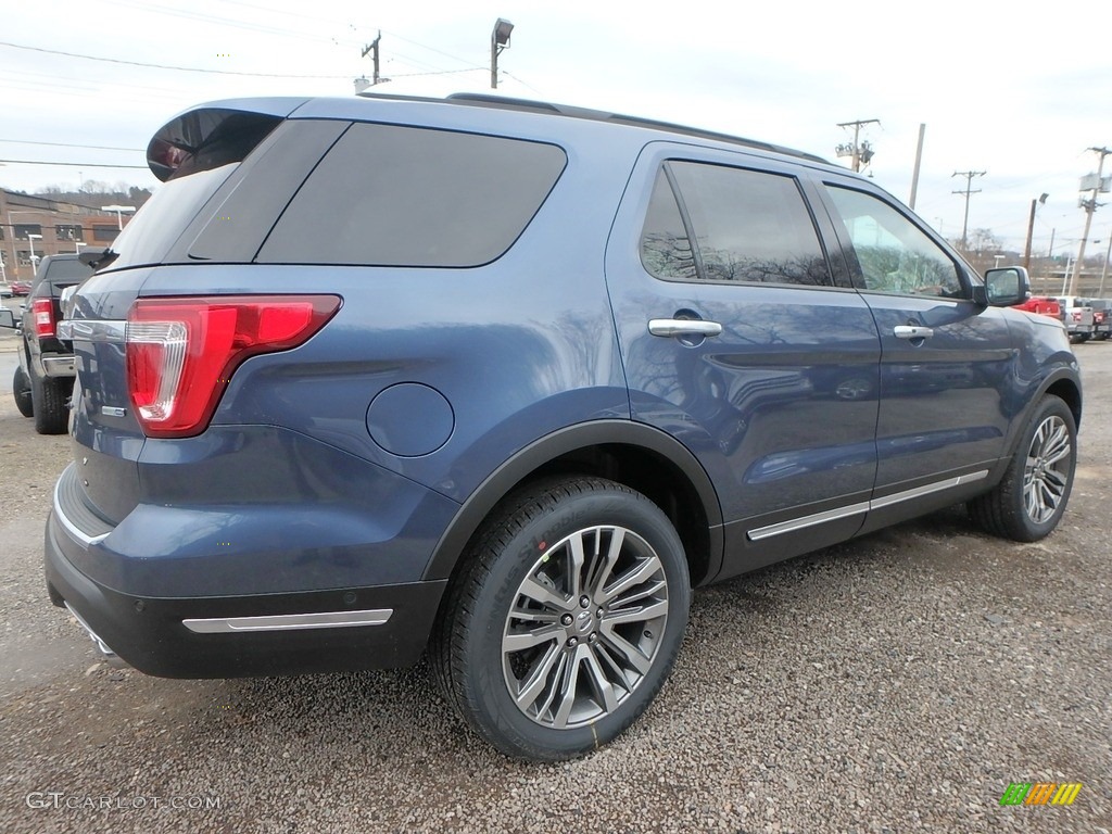 2018 Explorer Platinum 4WD - Blue Metallic / Ebony Black photo #3