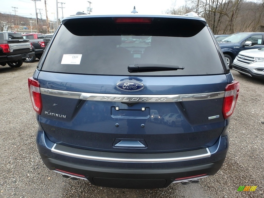 2018 Explorer Platinum 4WD - Blue Metallic / Ebony Black photo #4