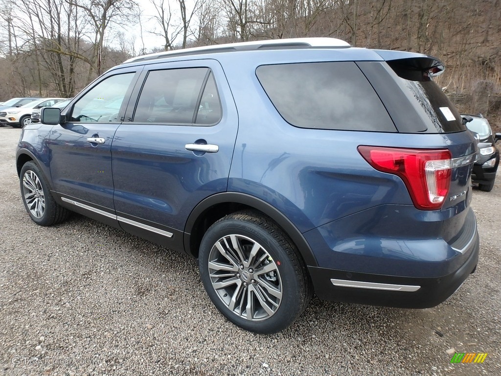 2018 Explorer Platinum 4WD - Blue Metallic / Ebony Black photo #5