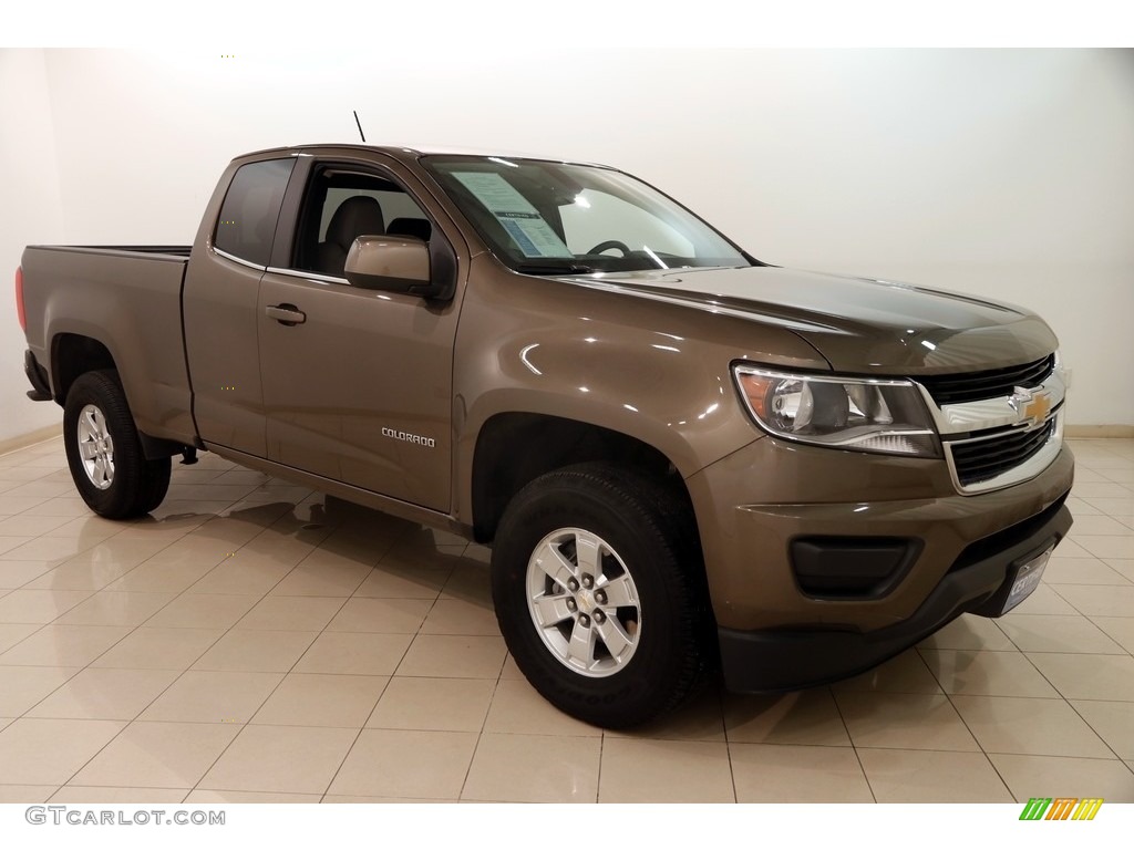 2017 Colorado WT Extended Cab - Brownstone Metallic / Jet Black/­Dark Ash photo #1