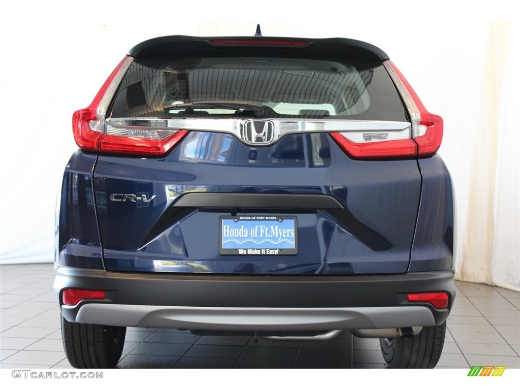 2018 CR-V LX - Obsidian Blue Pearl / Gray photo #6