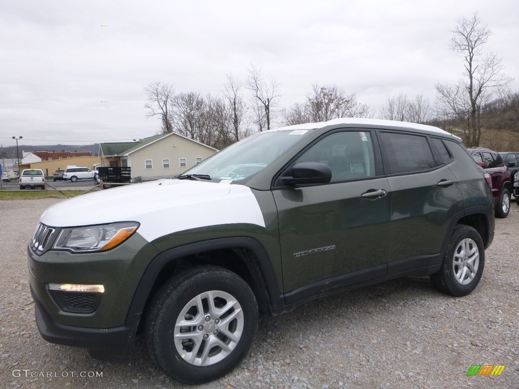 2018 Compass Sport 4x4 - Olive Green Pearl / Black photo #1