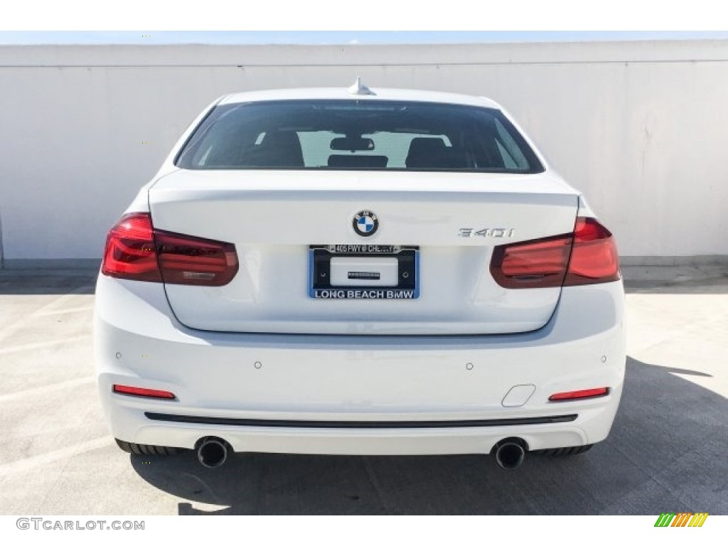 2018 3 Series 340i Sedan - Alpine White / Black photo #4