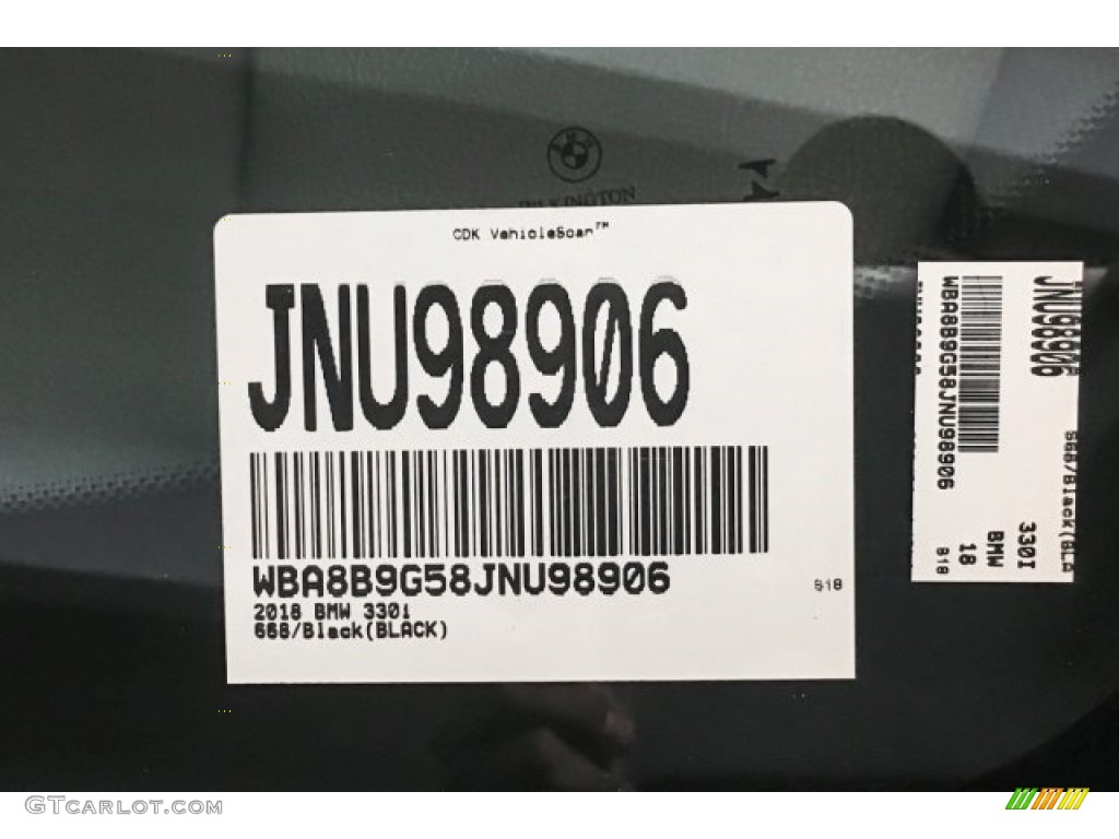 2018 3 Series 330i Sedan - Jet Black / Black photo #3