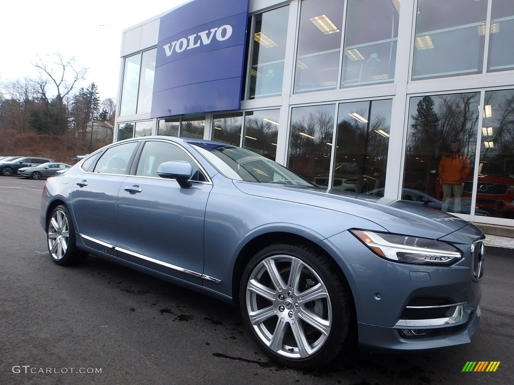 Mussel Blue Metallic 2017 Volvo S90 T6 AWD Exterior Photo #125868361