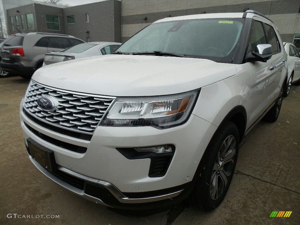 2018 Explorer Platinum 4WD - White Platinum / Medium Soft Ceramic photo #1