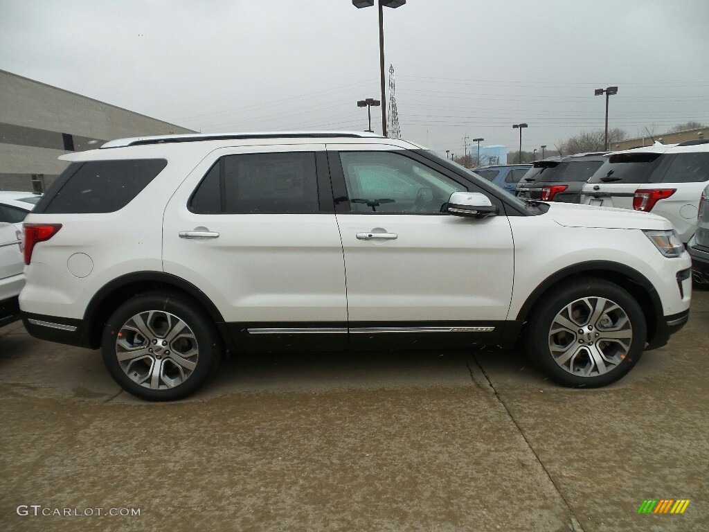 2018 Explorer Platinum 4WD - White Platinum / Medium Soft Ceramic photo #2