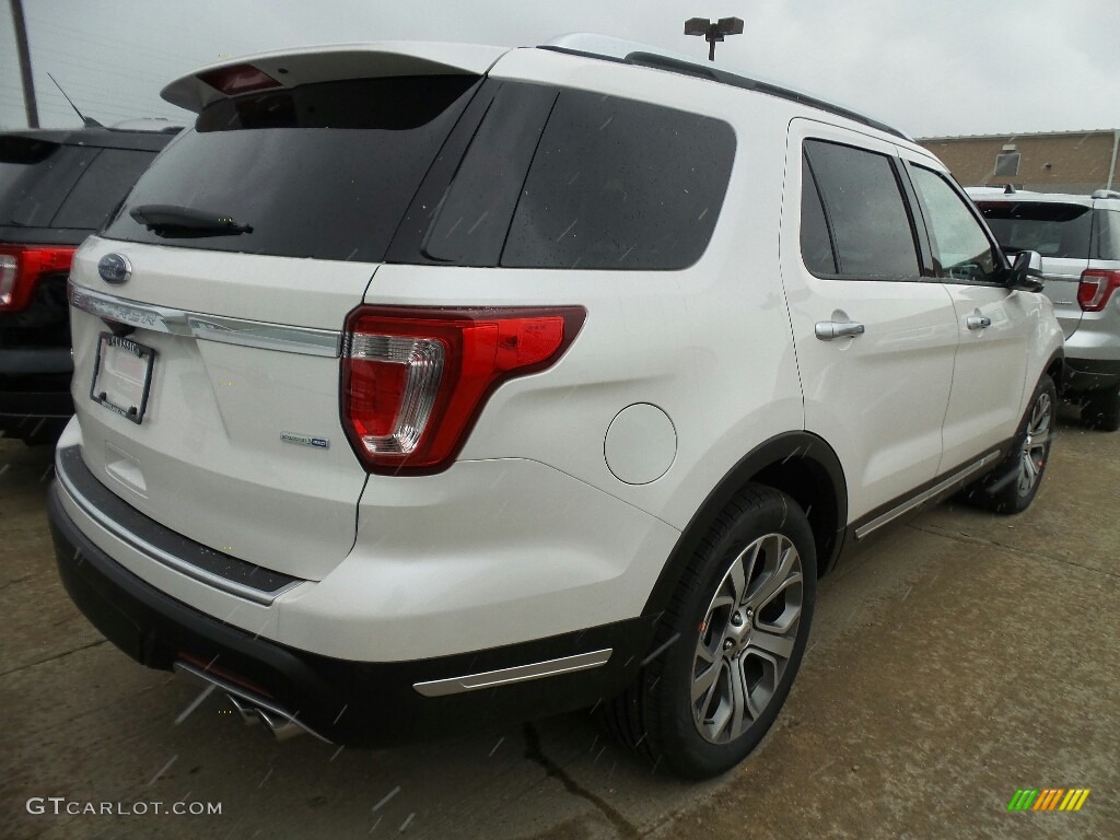 2018 Explorer Platinum 4WD - White Platinum / Medium Soft Ceramic photo #3