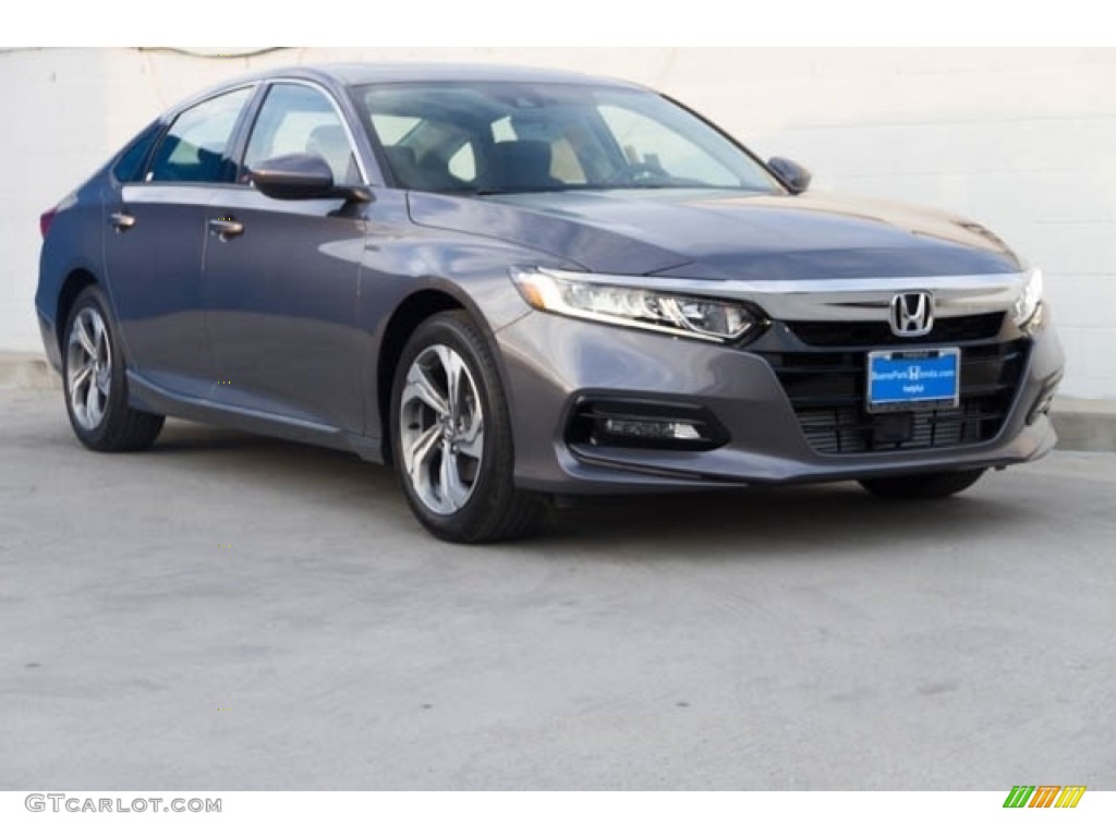 2018 Accord EX-L Sedan - Modern Steel Metallic / Black photo #1