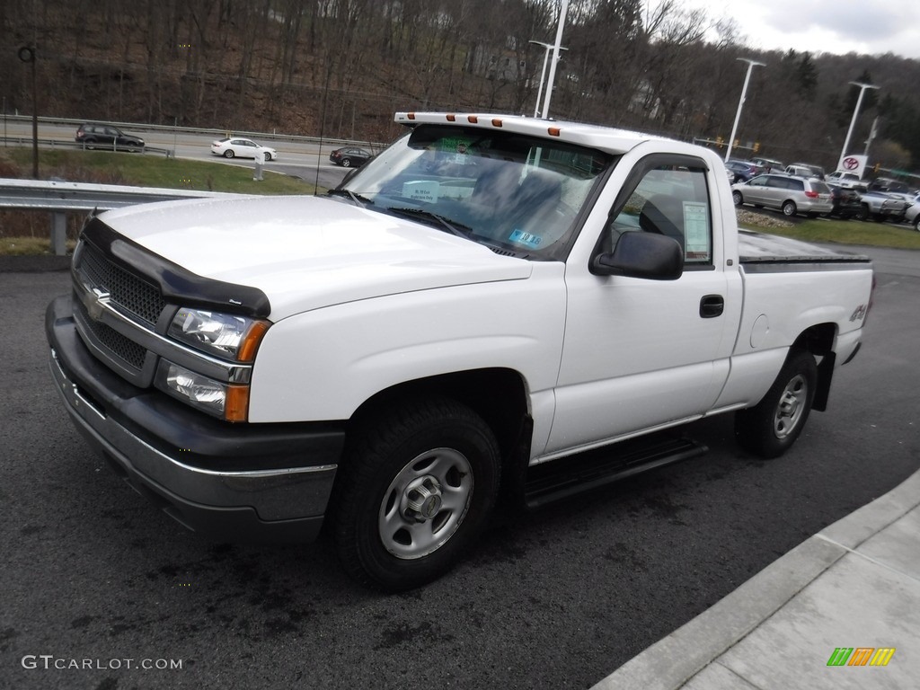 2004 Silverado 1500 Regular Cab 4x4 - Summit White / Dark Charcoal photo #7