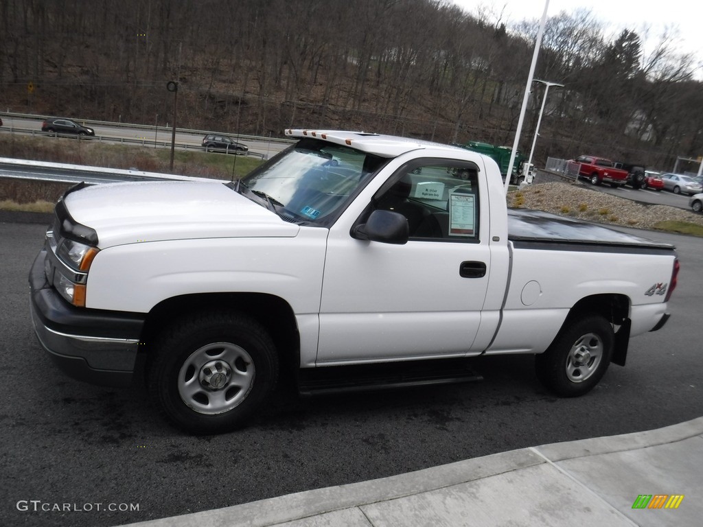 2004 Silverado 1500 Regular Cab 4x4 - Summit White / Dark Charcoal photo #8