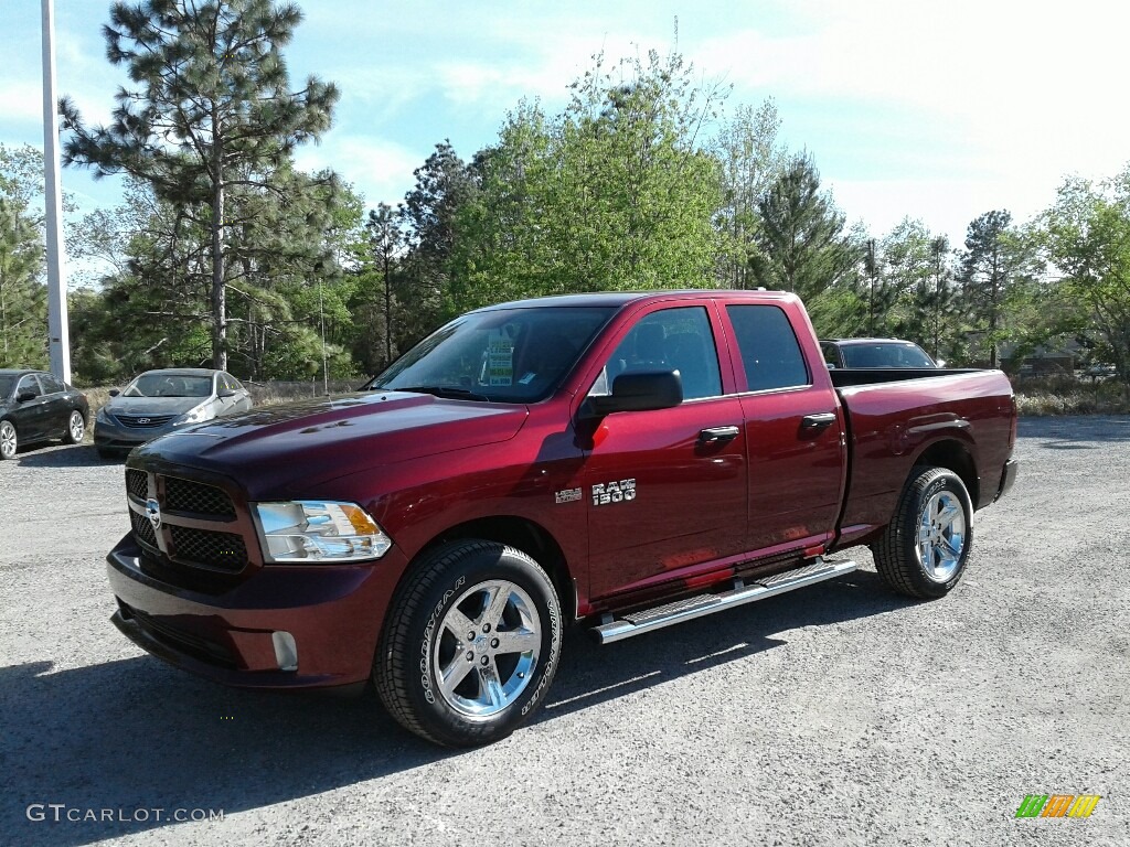 2018 1500 Express Quad Cab - Delmonico Red Pearl / Black/Diesel Gray photo #1