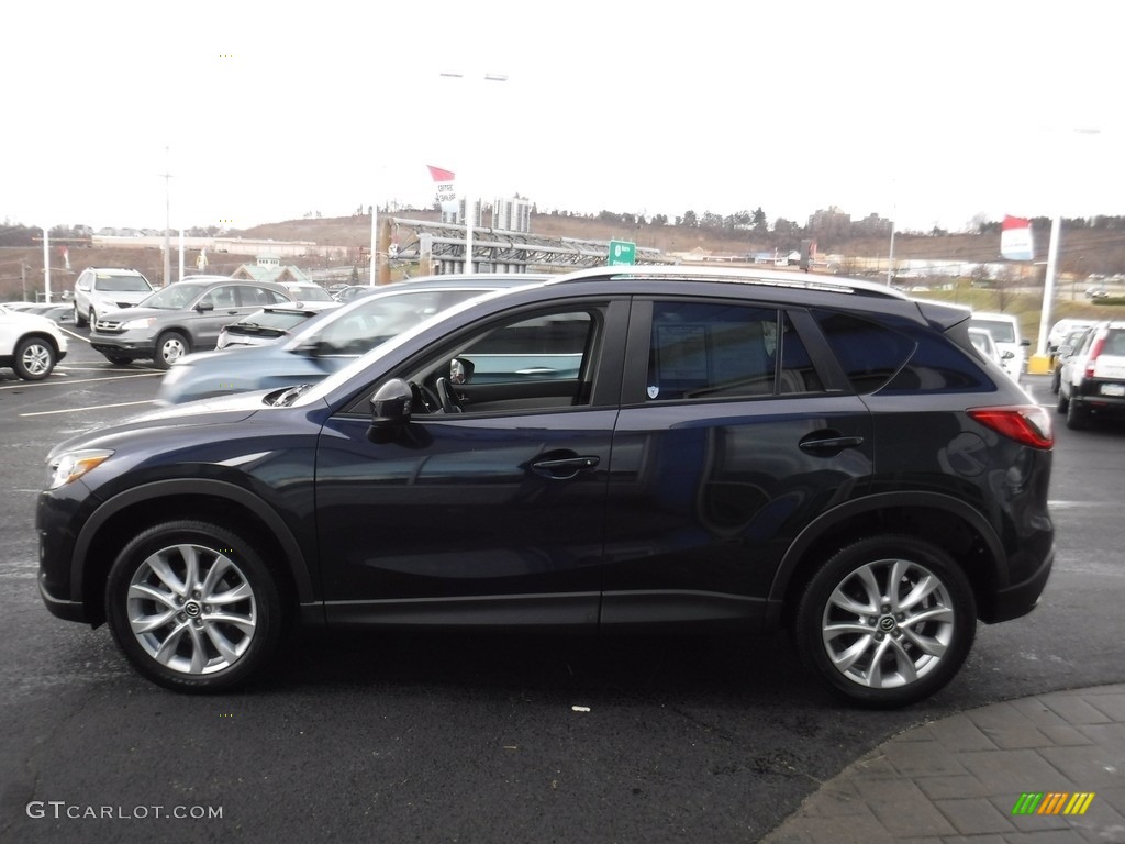 2014 CX-5 Grand Touring AWD - Stormy Blue Mica / Sand photo #7