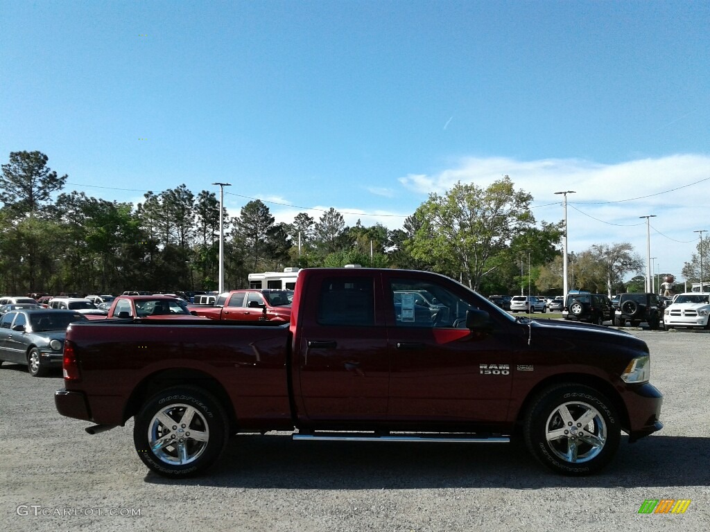 2018 1500 Express Quad Cab - Delmonico Red Pearl / Black/Diesel Gray photo #6