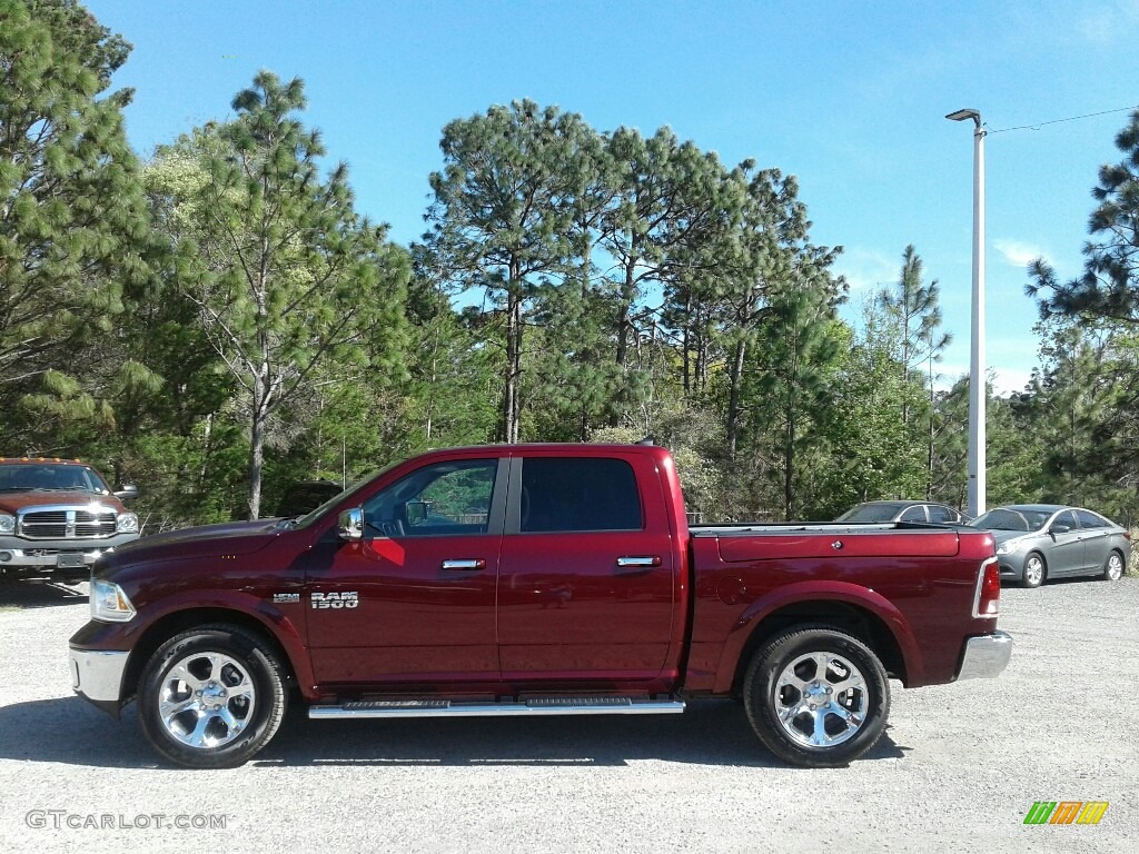 2018 1500 Laramie Crew Cab - Delmonico Red Pearl / Black photo #2