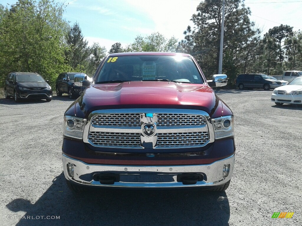 2018 1500 Laramie Crew Cab - Delmonico Red Pearl / Black photo #8
