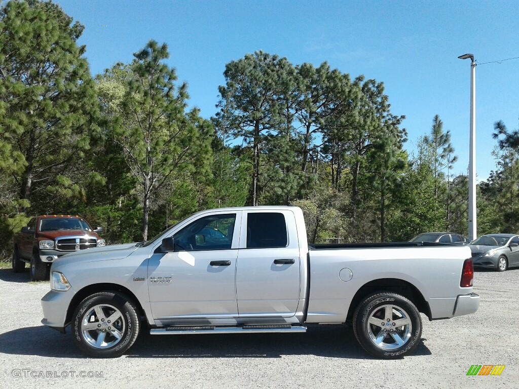 2018 1500 Express Quad Cab - Bright Silver Metallic / Black/Diesel Gray photo #2