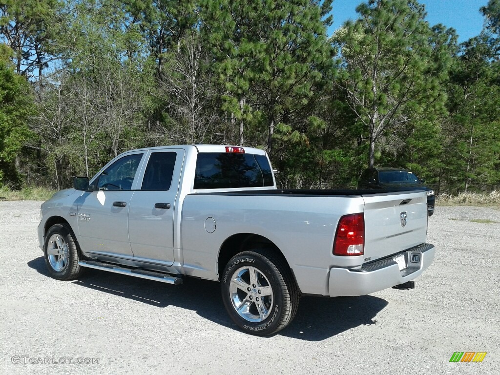 2018 1500 Express Quad Cab - Bright Silver Metallic / Black/Diesel Gray photo #3