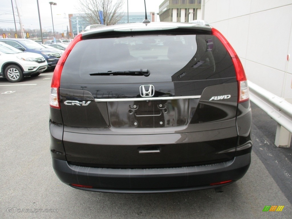 2014 CR-V EX-L AWD - Kona Coffee Metallic / Black photo #4