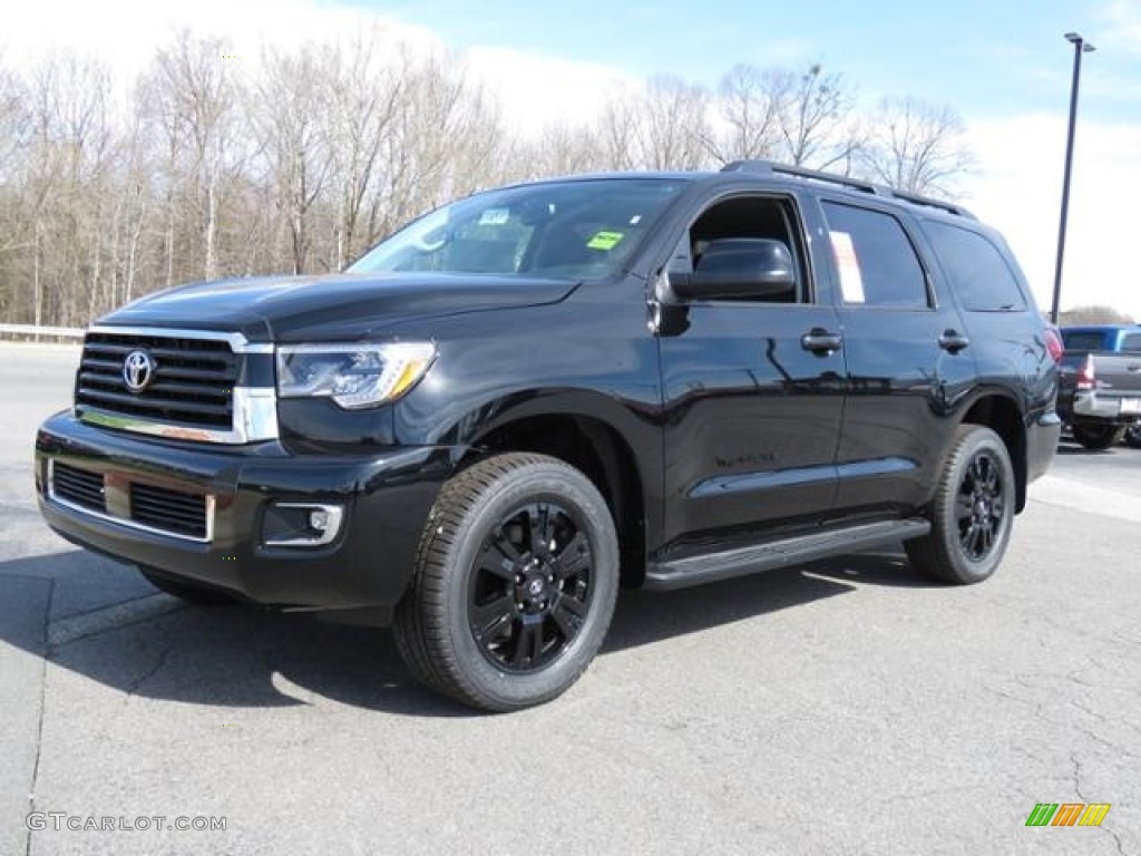 Midnight Black Metallic 2018 Toyota Sequoia TRD Sport 4x4 Exterior Photo #125884201