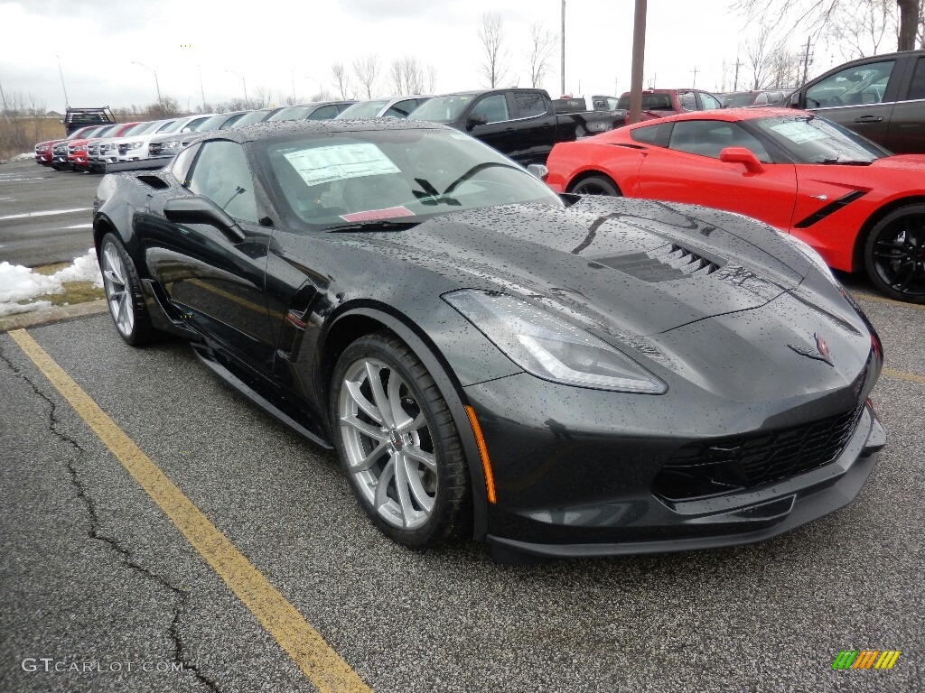 2019 Corvette Grand Sport Coupe - Shadow Gray Metallic / Gray photo #3