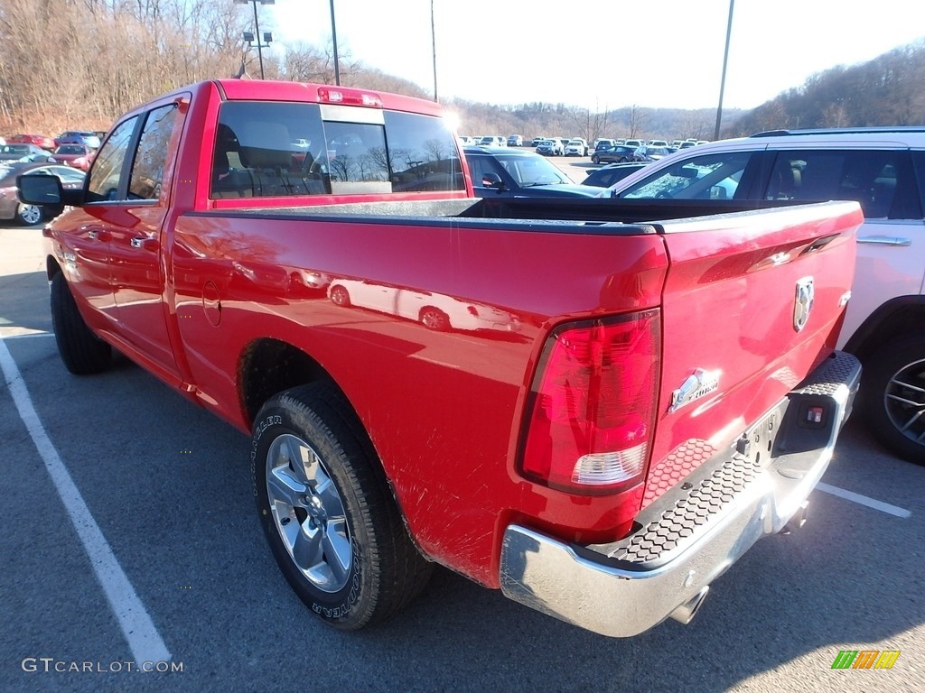 2018 1500 Big Horn Quad Cab 4x4 - Flame Red / Black/Diesel Gray photo #2