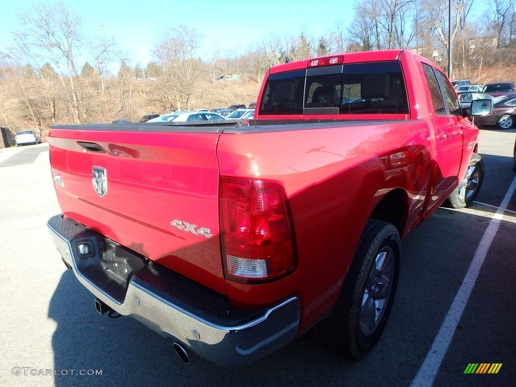 2018 1500 Big Horn Quad Cab 4x4 - Flame Red / Black/Diesel Gray photo #4