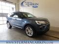 2018 Blue Metallic Ford Explorer XLT 4WD  photo #1