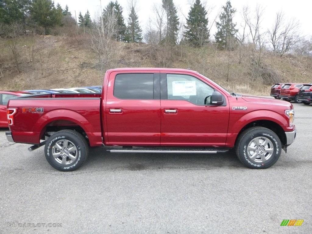 2018 F150 XLT SuperCrew 4x4 - Ruby Red / Earth Gray photo #1