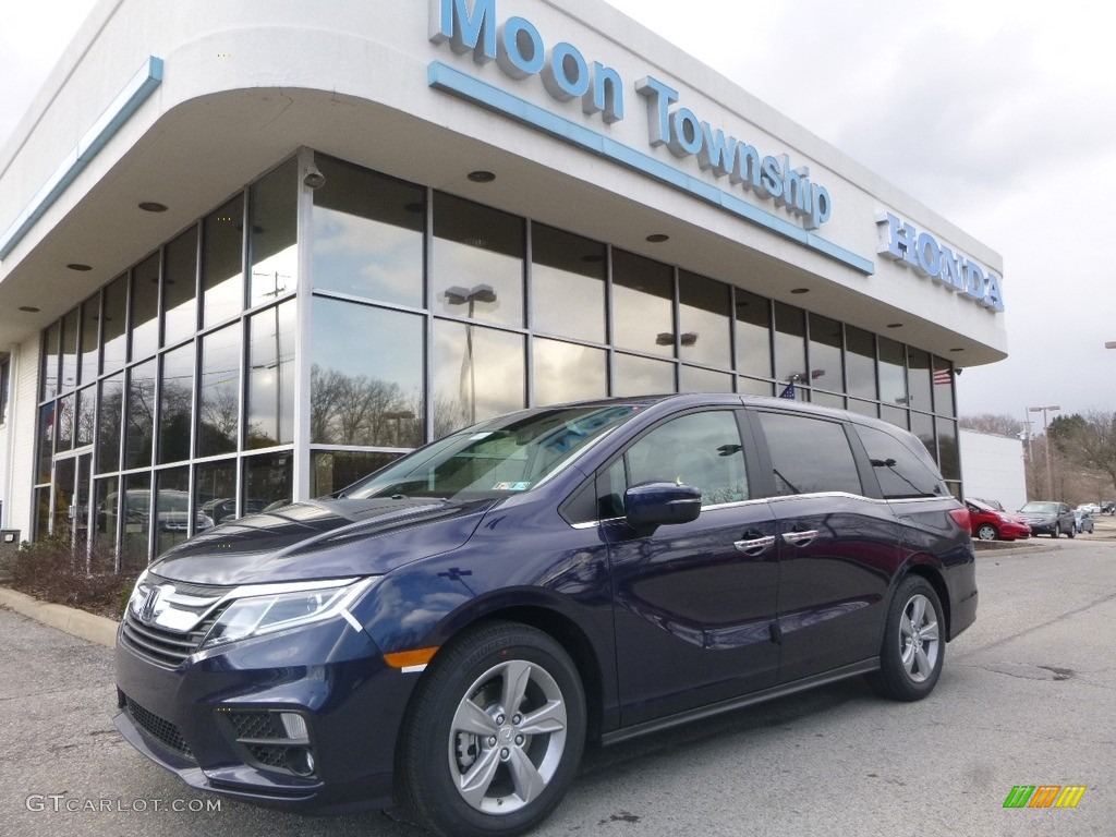 2018 Odyssey EX-L - Obsidian Blue Pearl / Gray photo #1