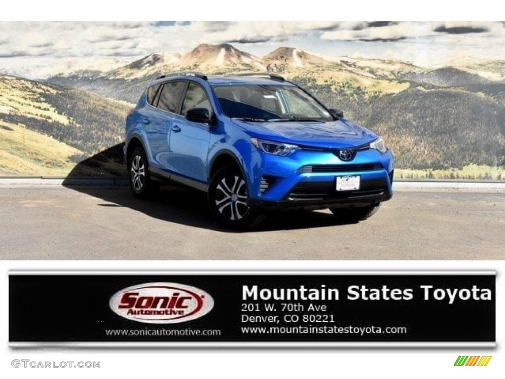 2018 RAV4 LE - Electric Storm Blue / Black photo #1