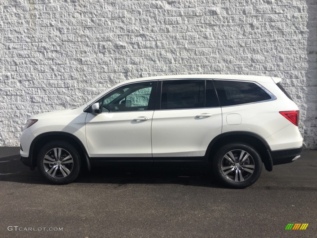 2018 Pilot EX-L AWD - White Diamond Pearl / Black photo #7